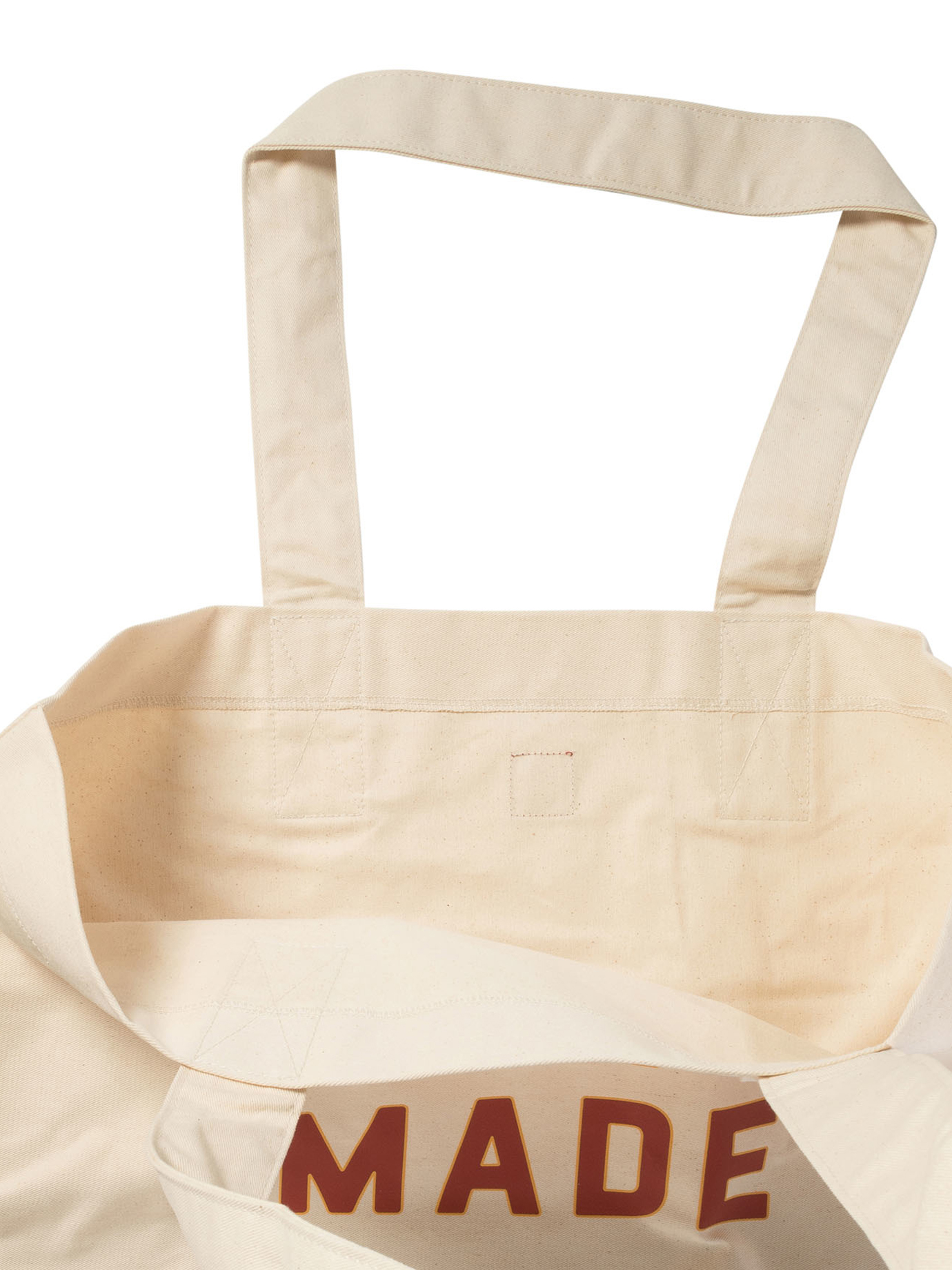 HUMAN MADE White Canvas tote bag